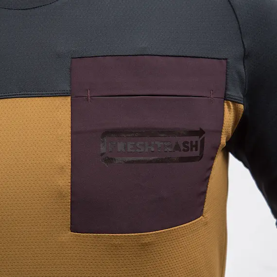 FT MEN'S HORIZON POCKET SHORT SLEEVE JERSEY GOLDEN/BLACK