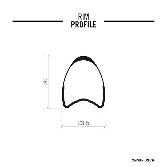 VISION wheelset METRON30 SL DB-CL Tub SH11
