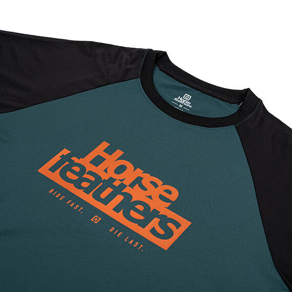 Horsefeathers Spike Men's Cycling Jersey Petrol/Black