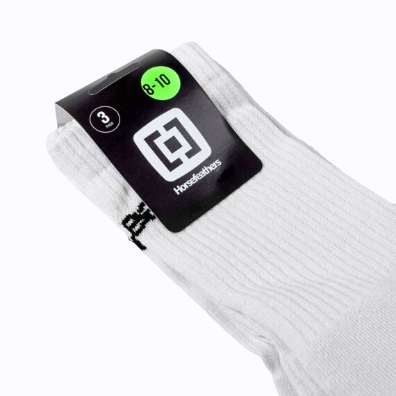Horsefeathers Delete Premium 3Pack Socks White