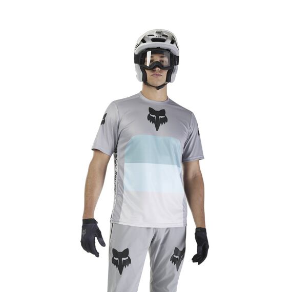 Fox Ranger SS Men's Jersey Grid / Steel Gray M