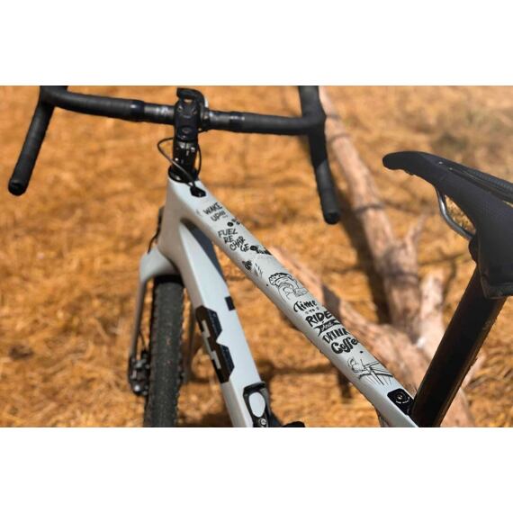 AMS Protective Decals - ROAD/GRAVEL - Coffee/Black