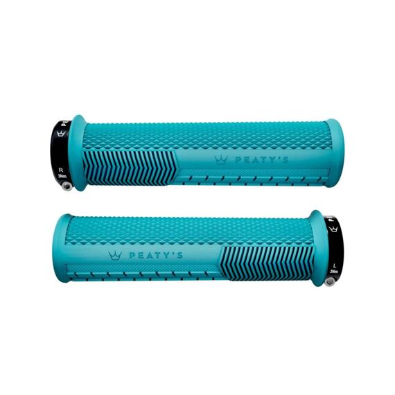 Peaty's Monarch Knurl Thin Turquoise Grips