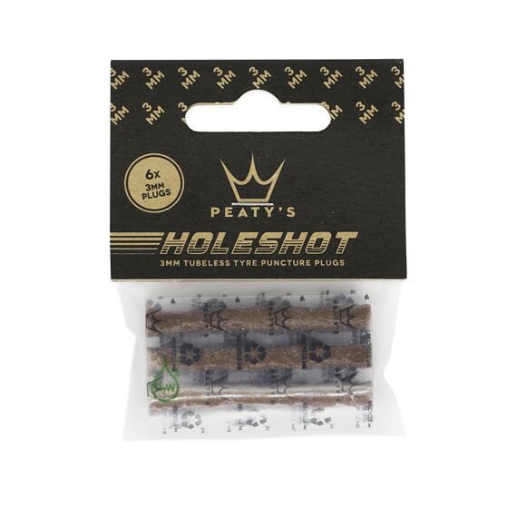 Knoty Knoty Peaty's Holeshot Tubeless Puncture Plugger Refill Pack (6X 3MM)