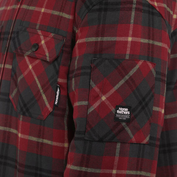 HORSEFEATHERS shirt DOUGH INSULATED redwood