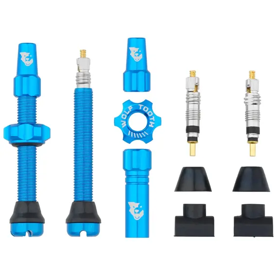 WOLF TOOTH Tubeless Valve Stem Kit 44mm blue