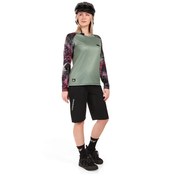 HORSEFEATHERS women's jersey long sleeve DECO iceberg green/hawaii