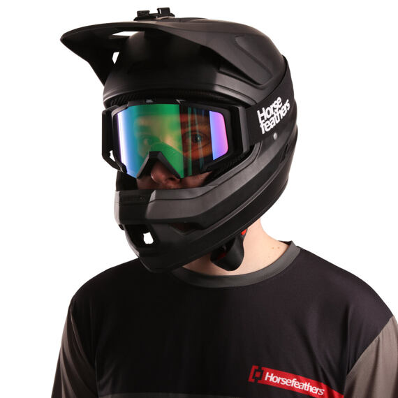 HORSEFEATHERS glasses PATRIOT black/mirror green