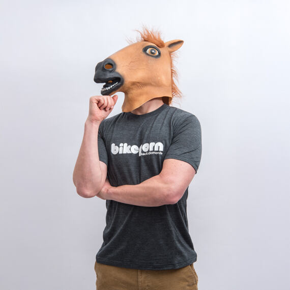 BIKEPORN MERINO LITE men's short-sleeved t-shirt anthracite gray