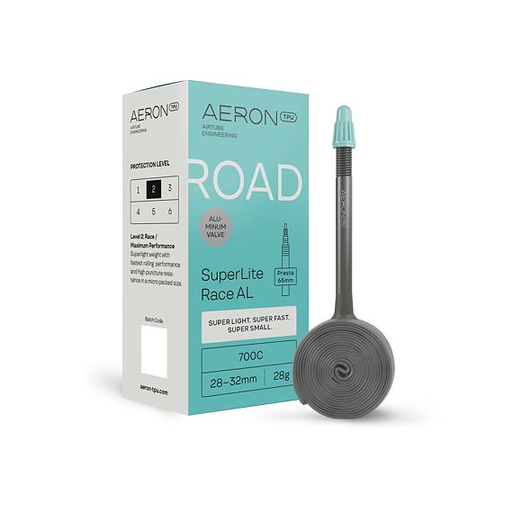 AERON tube Road – SuperLite Race / 28-32 / Presta Valve 65 / 700c