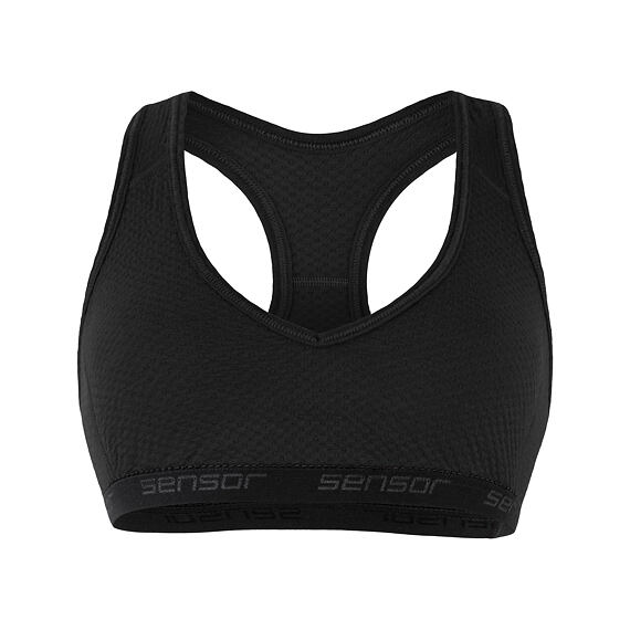 SENSOR MERINO DF WOMEN BRA BLK