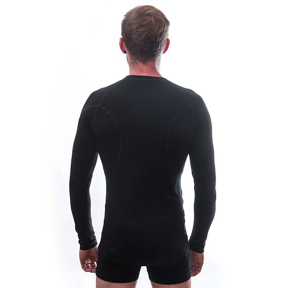 SENSOR MERINO DF ADVENTURE MEN TEE LS BLK