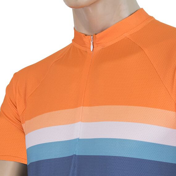 SENSOR CYKLO SUMMER STRIPE MEN JERSEY SS BLU/ORG