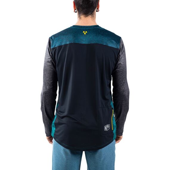 NUKEPROOF long sleeve jersey BLACKLINE blue/green