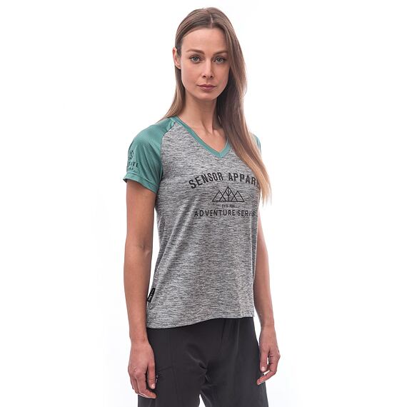 SENSOR CYKLO CHARGER WOM LOOSE JERSEY SS grey/mint
