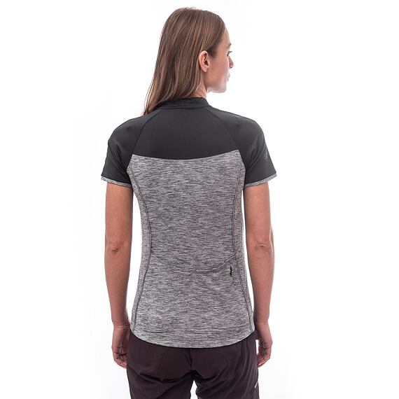 SENSOR CYKLO MOTION WOM JERSEY SS ZIP grey/black