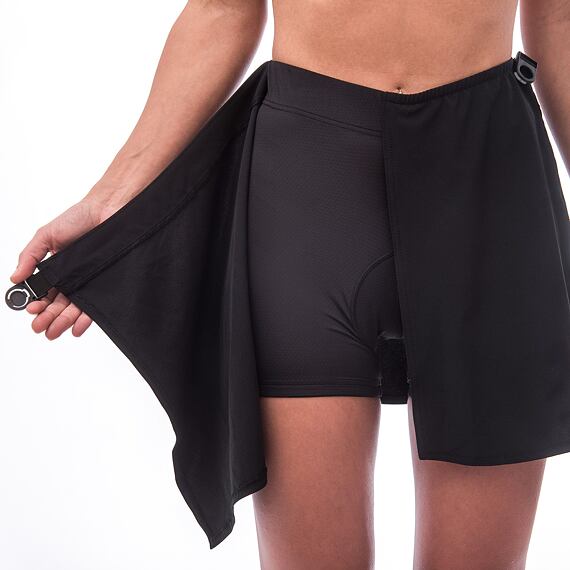 SENSOR HELIUM WOM SKIRT /W PADDING true black