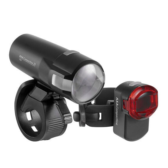 AXA light Compactline 20 USB set front + rear
