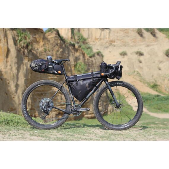 WOHO saddlebag X-TOURING DRY BAG Diamond CyberCam black M