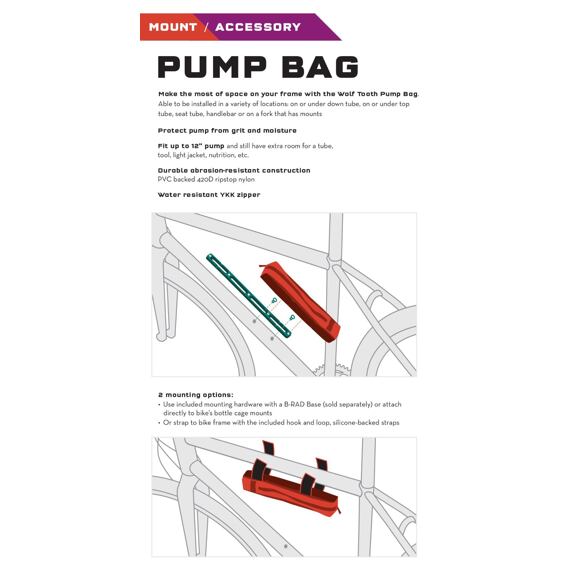 WOLF TOOTH B-RAD PUMP BAG