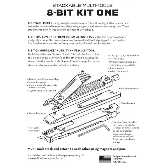 WOLF TOOTH multitool 8-BIT Kit One