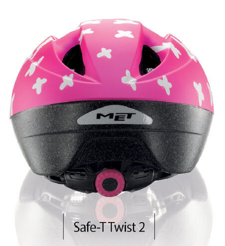 MET child helmet SUPER BUDDY butterflies/pink -52/57