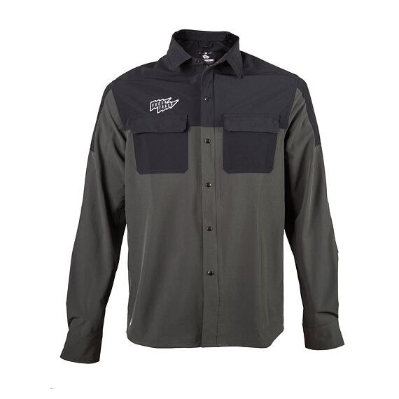 FT MEN'S RIDER LONG SLEEVE SHIRT OLIVE GREEN/BLACK