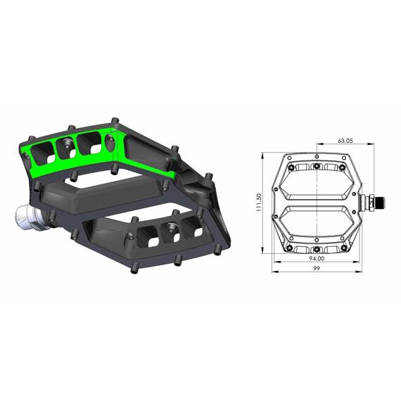 NUKEPROOF pedals HORIZON Pro Sam Hill Enduro copper