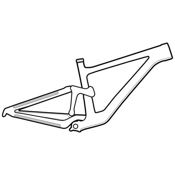 LIZARD SKINS frame protection Clear Protective Frame Wrap Small