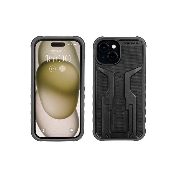 TOPEAK RIDECASE for iPhone 15 black/grey