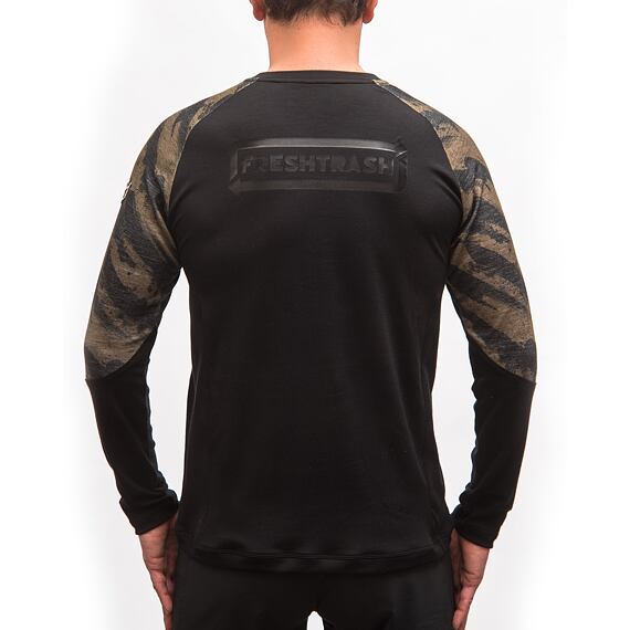 FT MEN'S ESCAPE MERINO LONG SLEEVE TEE BLACK/BRUSH