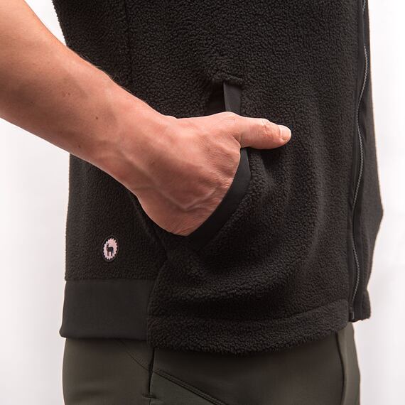 FT MEN'S FLEECE VEST BLACK