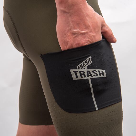 FT MEN'S SIGNATURE BIB SHORTS EVO OLIVE GREEN