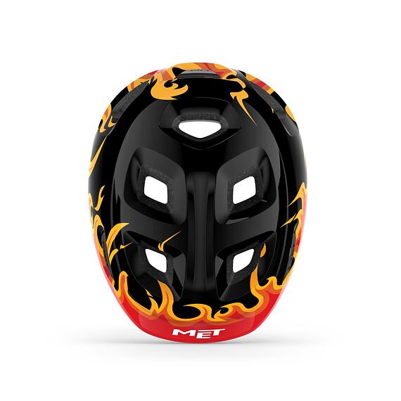 MET helmet HOORAY youth black flames -52/56
