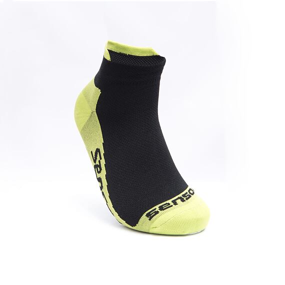 SENSOR SOX RACE COOL INVISIBLE black/lime