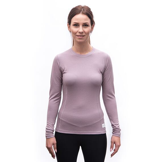 SENSOR MERINO DF WOM TEE LS mystic violet