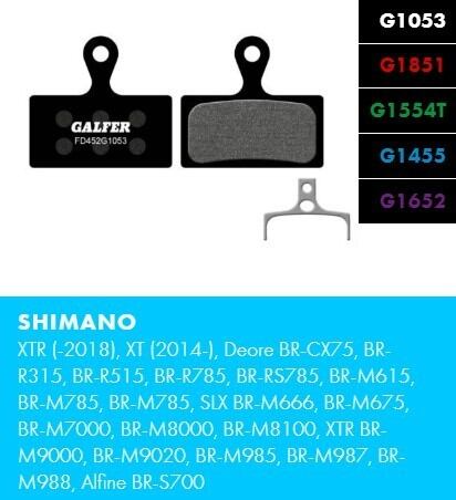 Galfer brake pads Shimano FD452 PRO