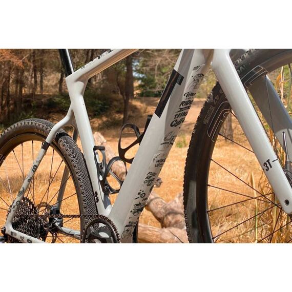 AMS Protective Decals - ROAD/GRAVEL - Coffee/Black