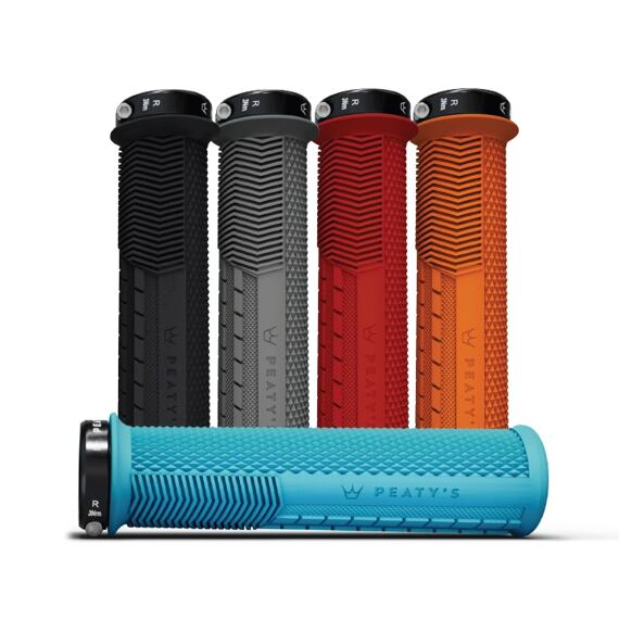 Peaty's Monarch Knurl Thin Turquoise Grips