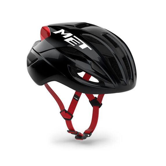 MET helmet RIVALE MIPS black/red metallic -52/56