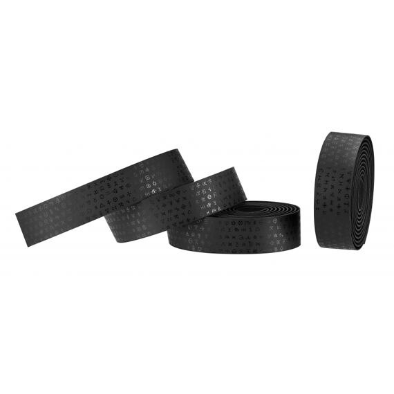 CICLOVATION bar tape Leather Touch Minimalism Hieroglyphic Black