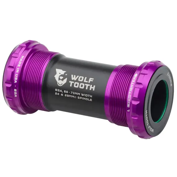 WOLF TOOTH bottom bracket BSA Shimano 24mm Ultraviolet Purple