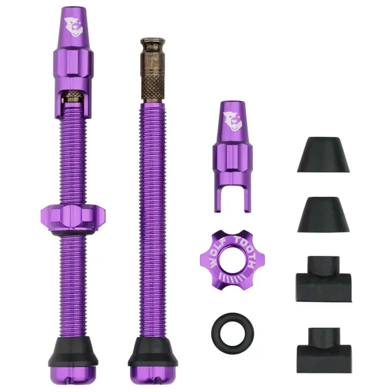 WOLF TOOTH valves Tubeless Valve Stem Kit Clik Valve 60mm Ultraviolet Purple