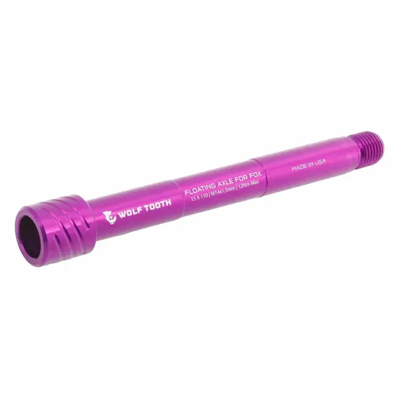WOLF TOOTH Floating Axle for Fox Suspension Forks ultraviolet purple