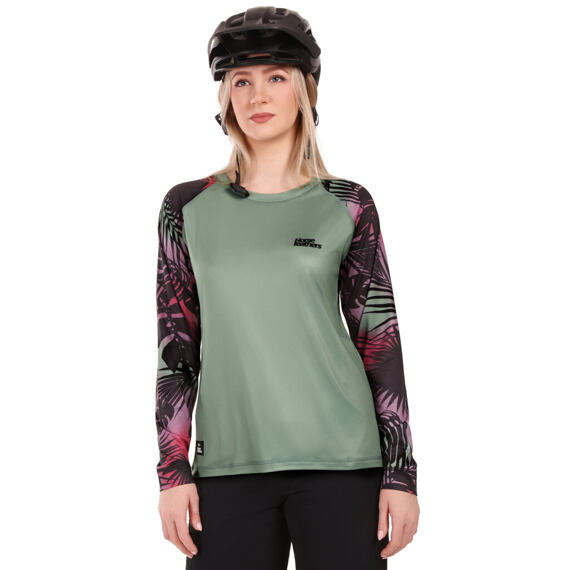HORSEFEATHERS women's jersey long sleeve DECO iceberg green/hawaii