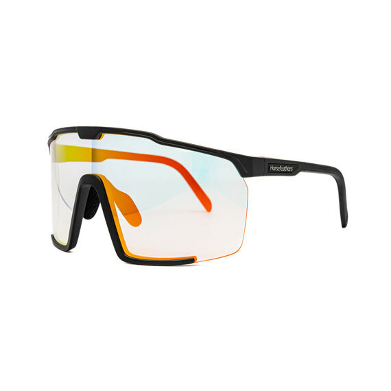 HORSEFEATHERS photochromic glasses PROTON matt black/mirror red