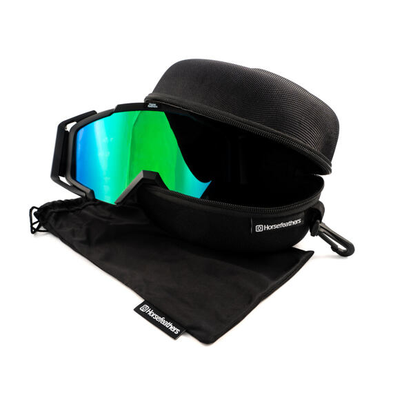 HORSEFEATHERS glasses PATRIOT black/mirror green