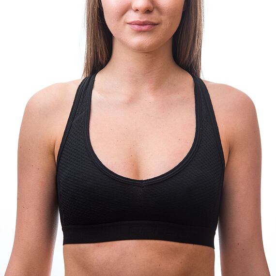 SENSOR MERINO DF WOMEN BRA BLK