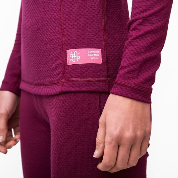 SENSOR MERINO DF TEE LS WOM LILLA