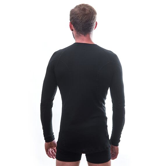 SENSOR MERINO DF MEN TEE LS BLK